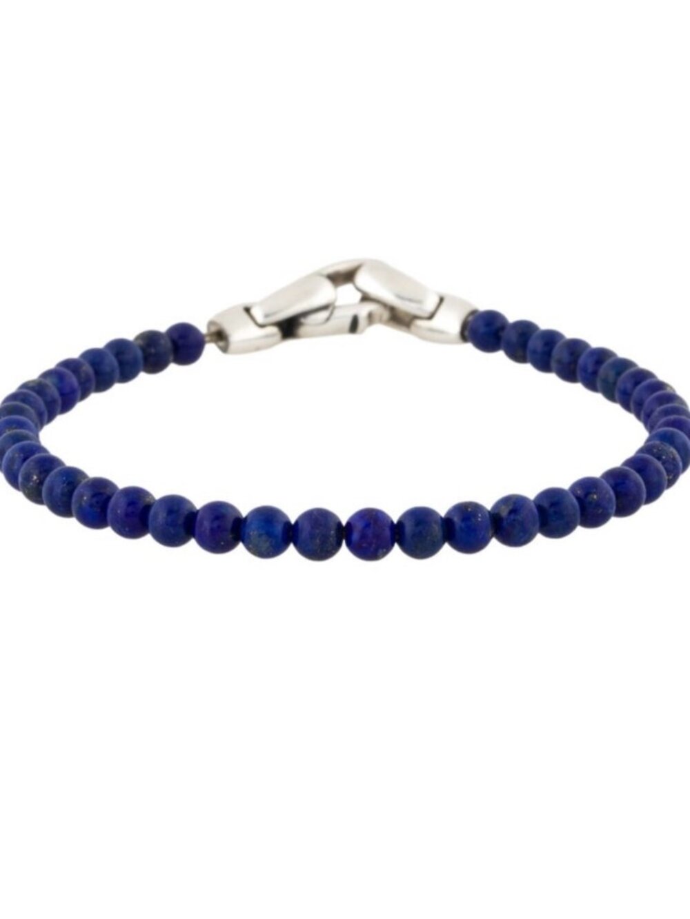 DAVID YURMAN STERLING SILVER 925 LAPIS LAZULI SPIRITUAL BEADS BRACELET